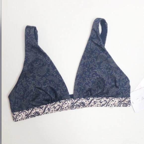 NWT athleta aqualux batik blue bikini top - Picture 3 of 8